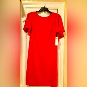 Calvin Klein Red Holiday Dress